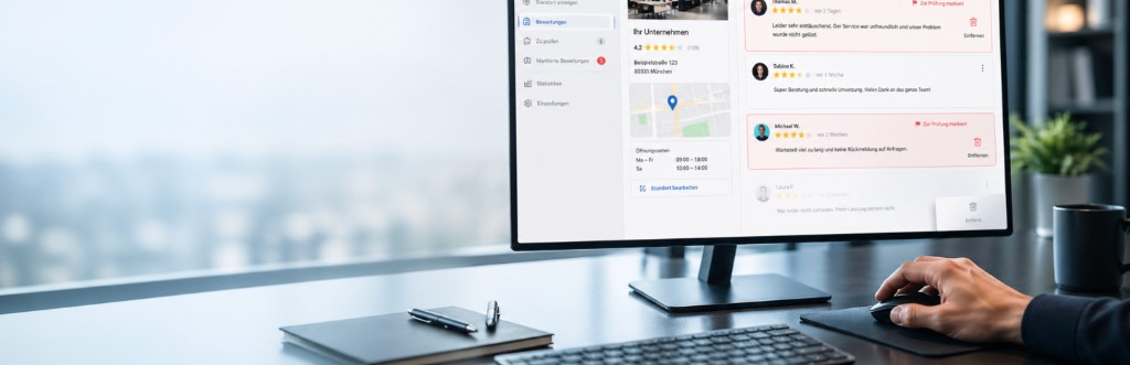 Работен екран за управление на онлайн репутация